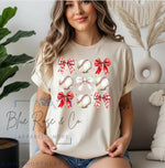 Baseball Bows Tee (Choose your color!)