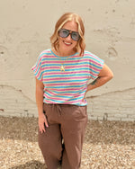 Kira Striped Knit Top