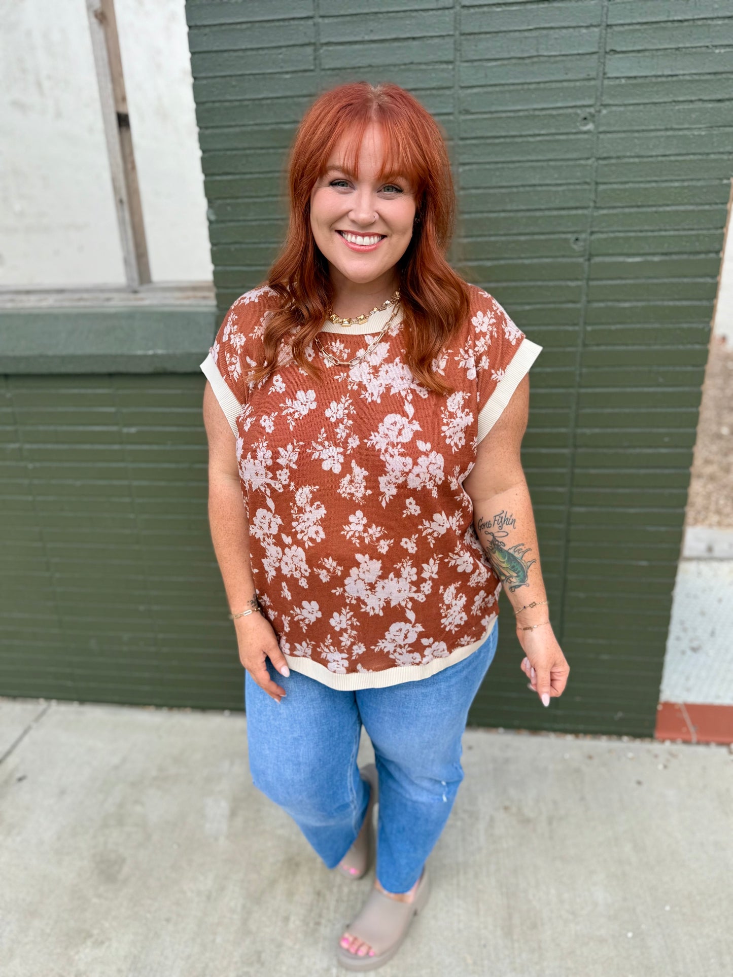 Jacklyn Floral Knit Top