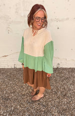 Mint Mocha Tiered Dress