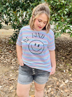 Be Kind Striped Graphic Tee