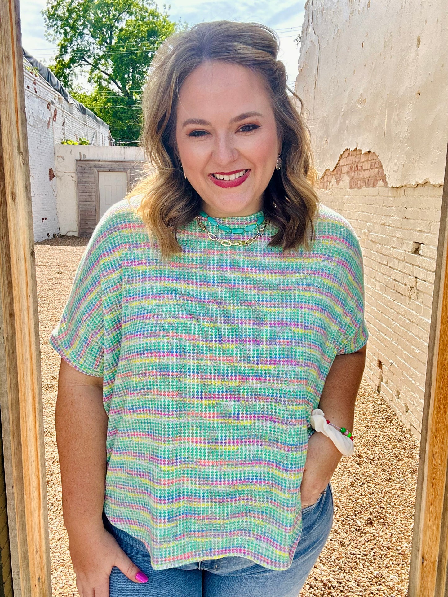 Molly Multicolor Striped Top
