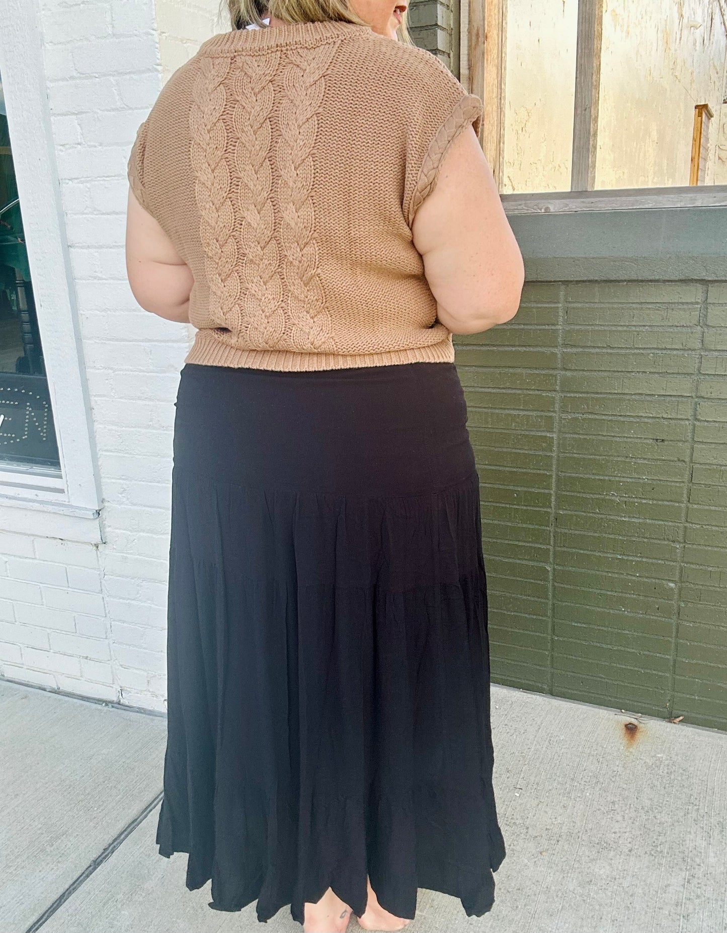 Sonnie Tiered Flowy Maxi Skirt