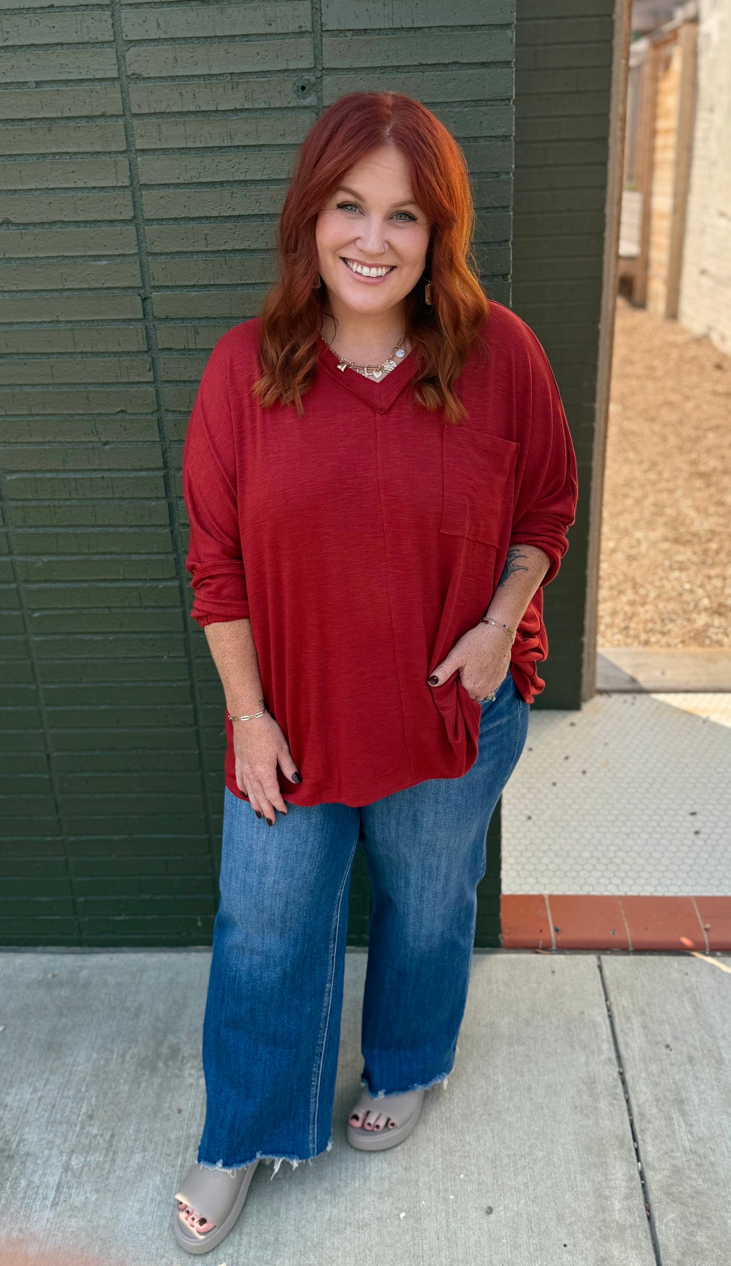 Soft Relaxed Draped Top