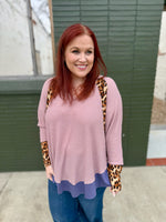 **DOORBUSTER** Bianca Animal Print Waffle Top