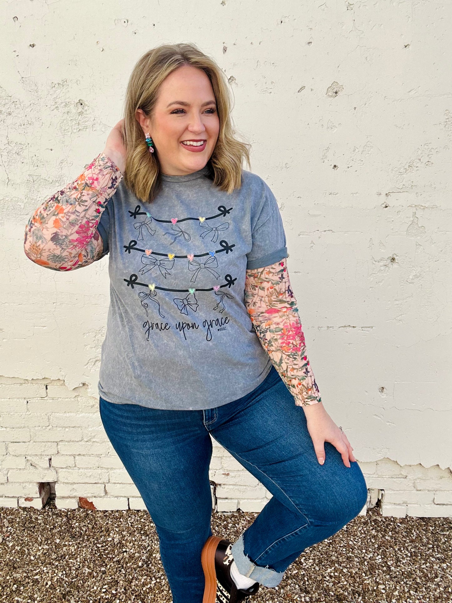 Grace Upon Grace on Washed Tee