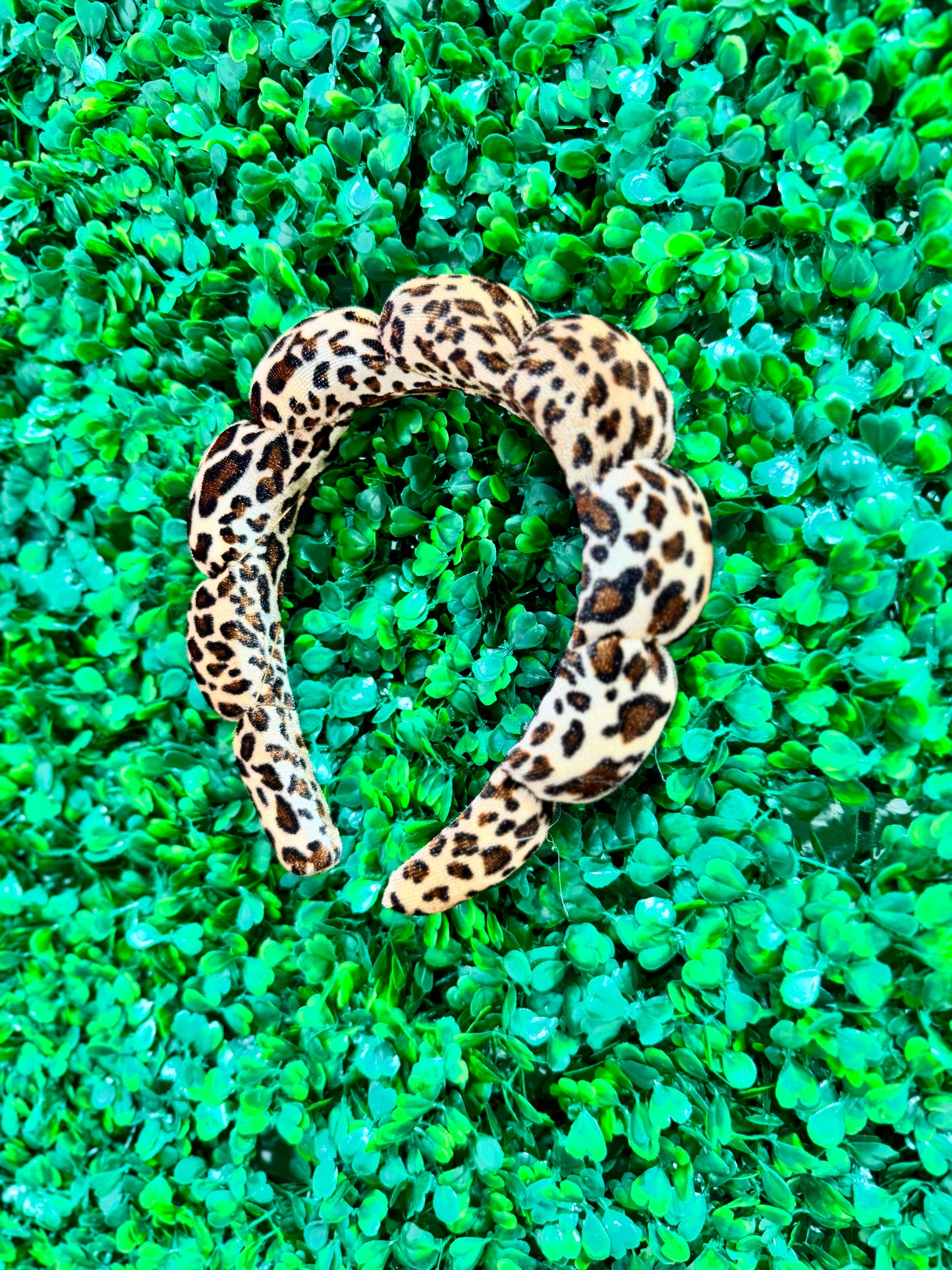 Plush Leopard Spa Headband