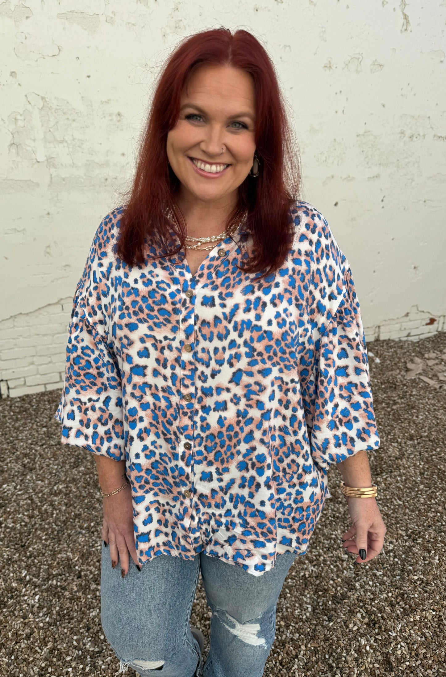 Savannah Animal Print Button Down