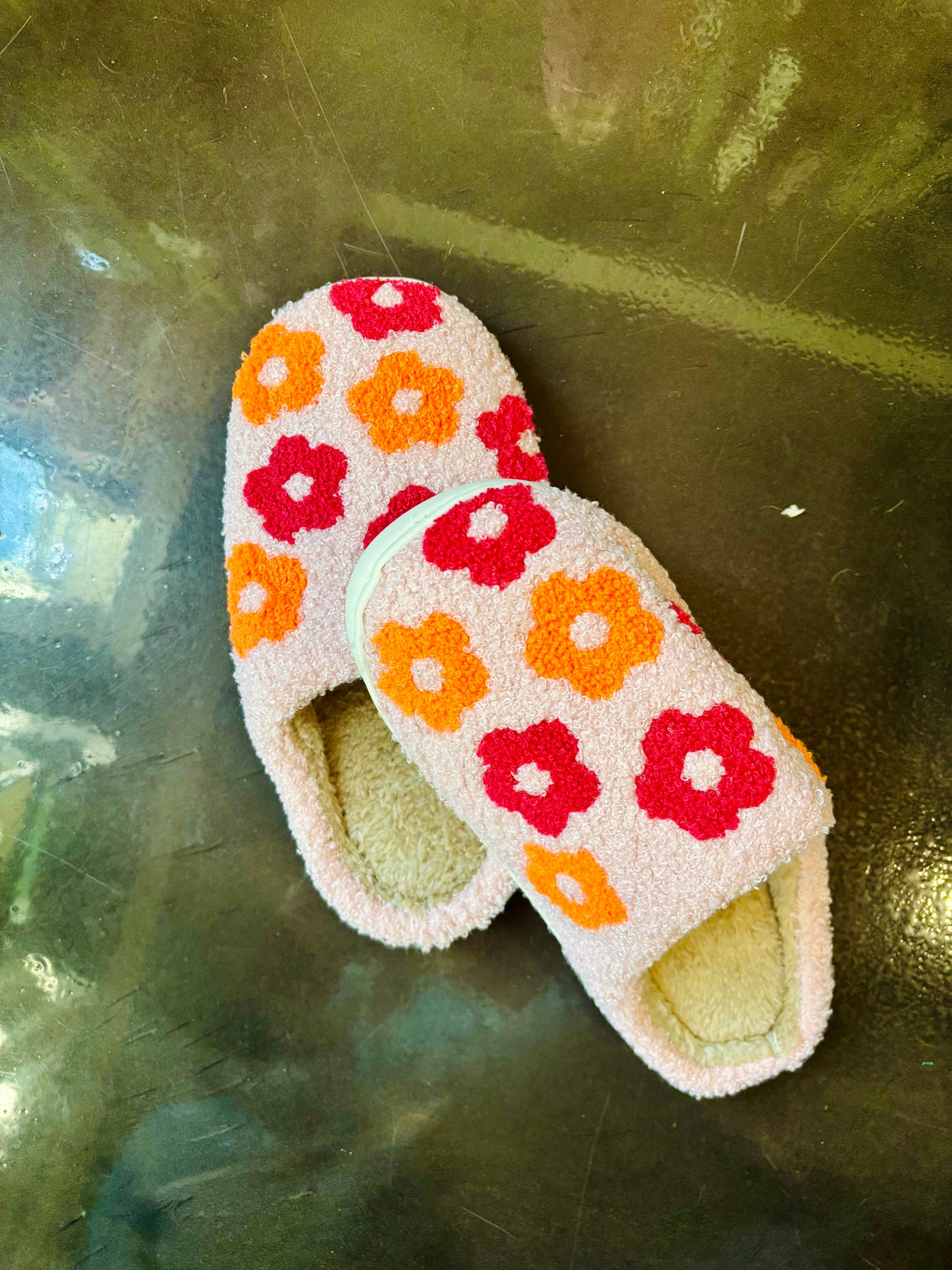 Plush Daisy Slippers