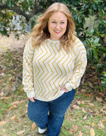 Julie Chevron Sweater