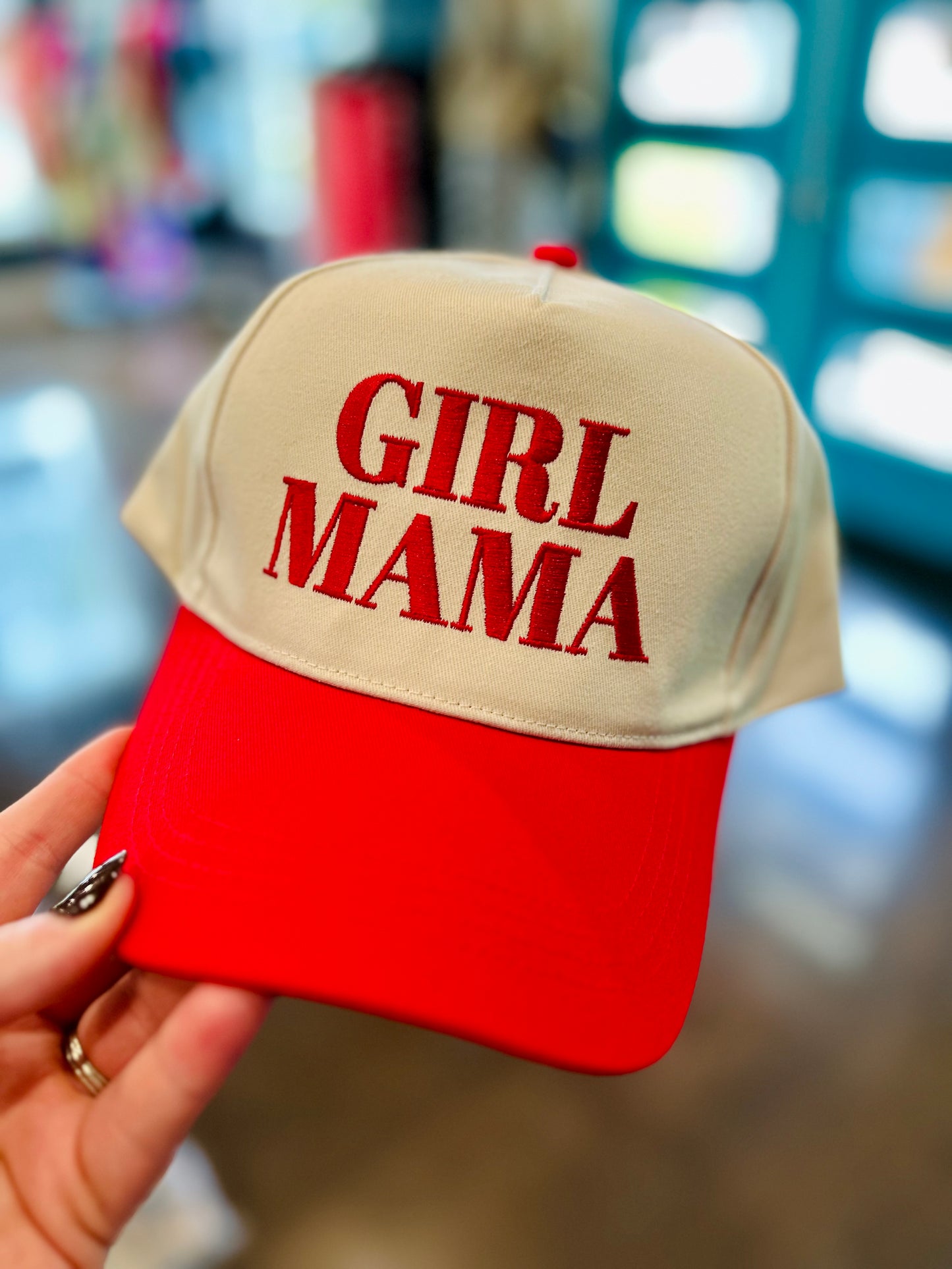 Girl Mama Embroidered Hat