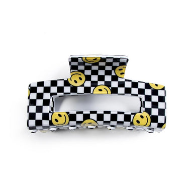 Smiley Face Square Claw Clip (Multiple Colors)