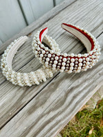 Pearl Embossed Headband (Multiple Styles)