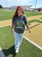 School Spirit Stacked on Comfort Colors (Customizable)