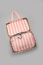 Striped Hanging Toiletry Travel Bag (Multiple Colors)