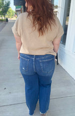 Elizabeth Wide Leg Vervet Jeans