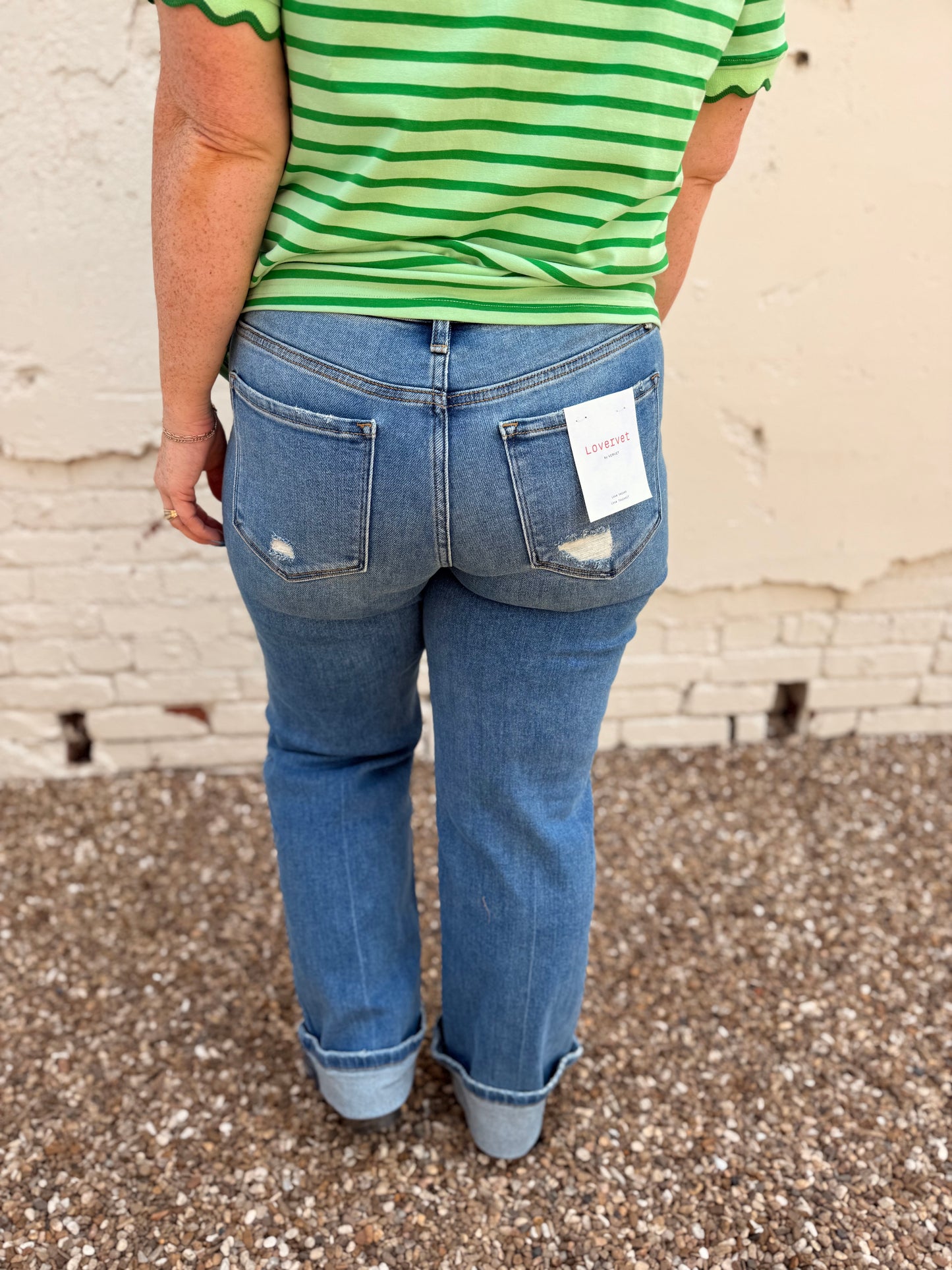 Vervet Mid Rise Slim Wide Jeans