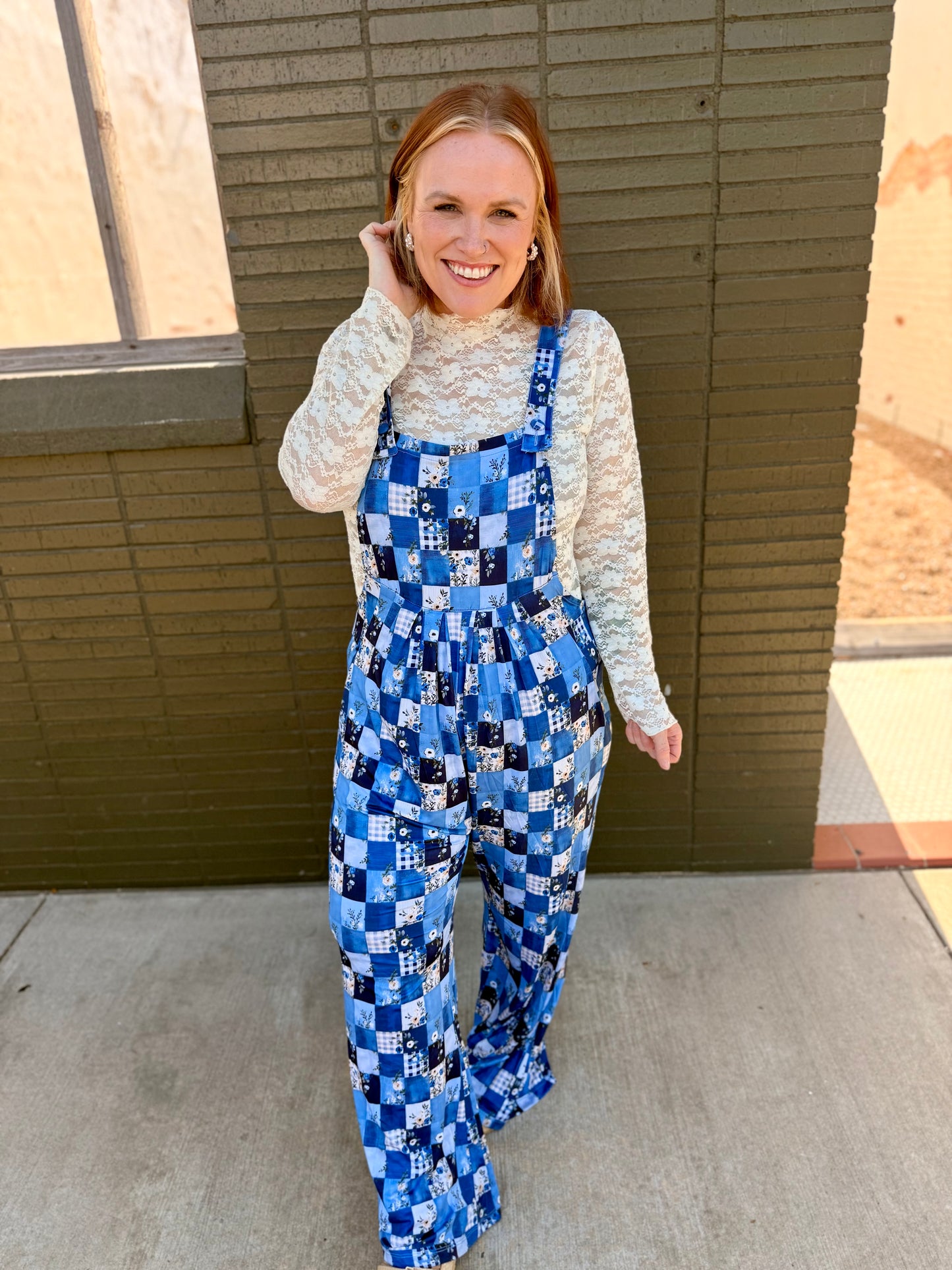 Floral Patchwork Overalls