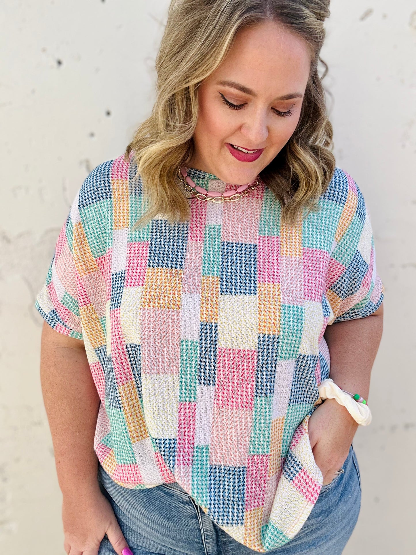 Miranda Geometric Patchwork Top