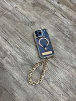 Chain Link Pearl Phone Charm