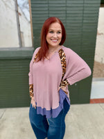 **DOORBUSTER** Bianca Animal Print Waffle Top