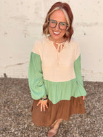 Mint Mocha Tiered Dress