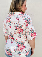 Dolly Button Up Floral Top