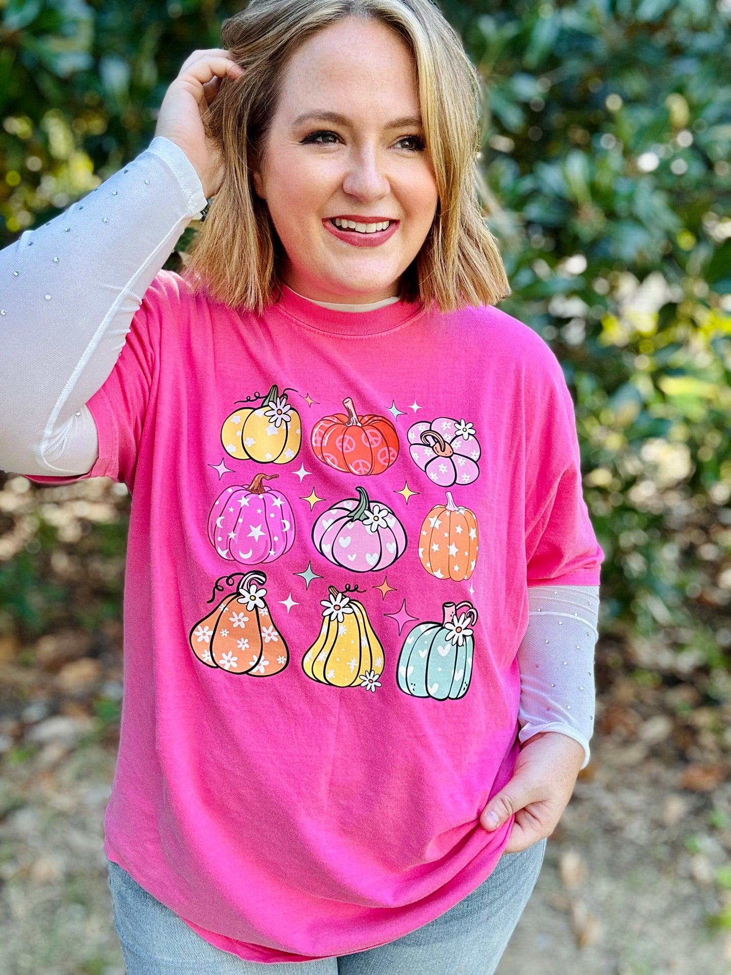 Pumpkin Cuties Tee on Comfort Color