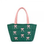 Quilted Puffer Shoulder Tote