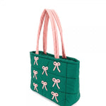 Quilted Puffer Shoulder Tote