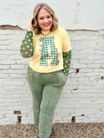 Gingham School Spirit Tee on Butter CC