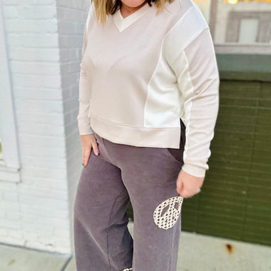 Penny Peace Sign Wide Leg Pants