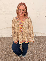 Lana Animal Print Top