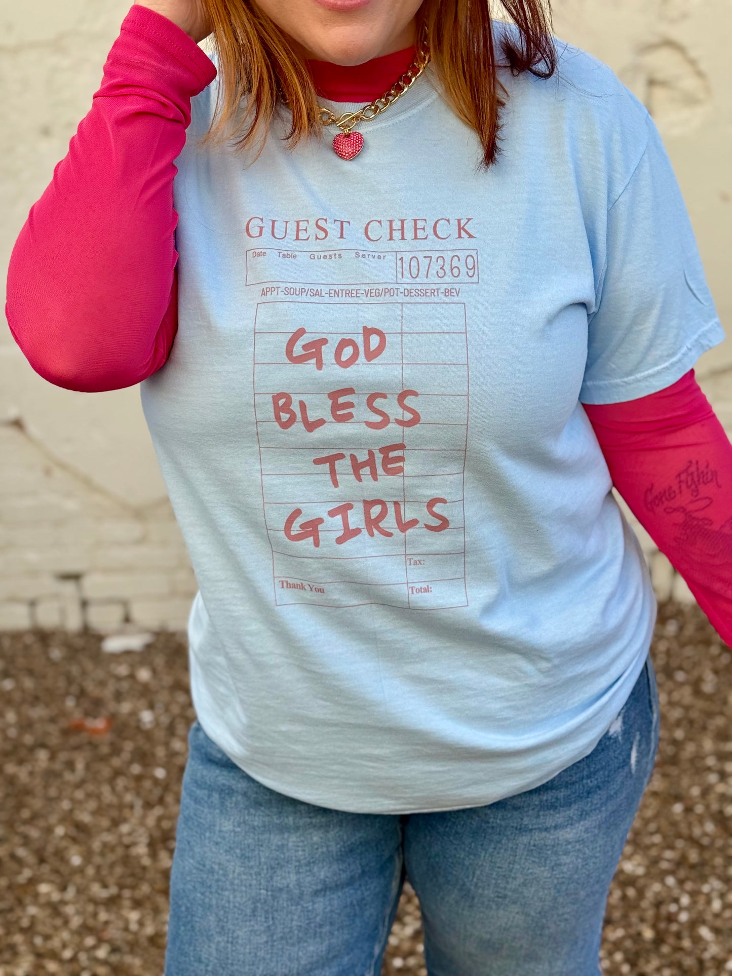 God Bless the Girls Tee on Comfort Colors