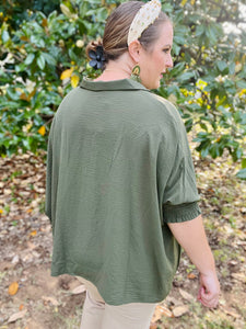 Penny Olive Top