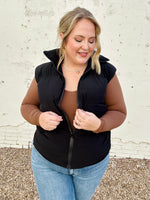 GraceLynn Puffer Vest in Black