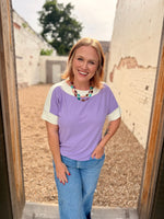 Kelly Color Block Short Sleeve