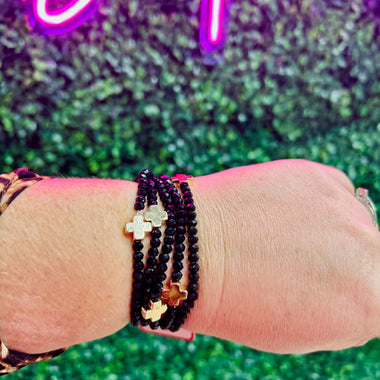 Set of Five Glass Beaded Bracelets