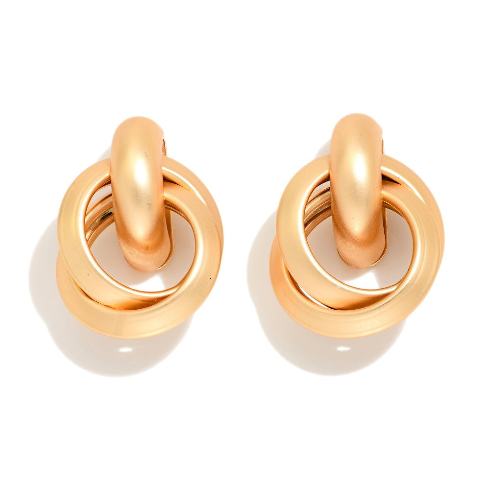 Abstract Post Earrings (Silver or Gold)