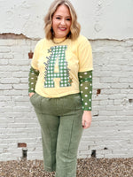 Gingham School Spirit Tee on Butter CC