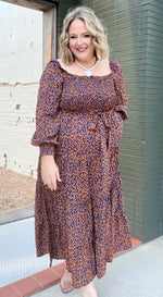 Abra Animal Print Maxi Dress
