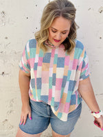 Miranda Geometric Patchwork Top