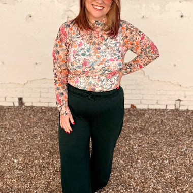 Sunday Morning Bloom Mesh Top