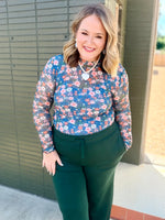 Gwen Floral Mesh Top