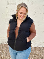 GraceLynn Puffer Vest in Black