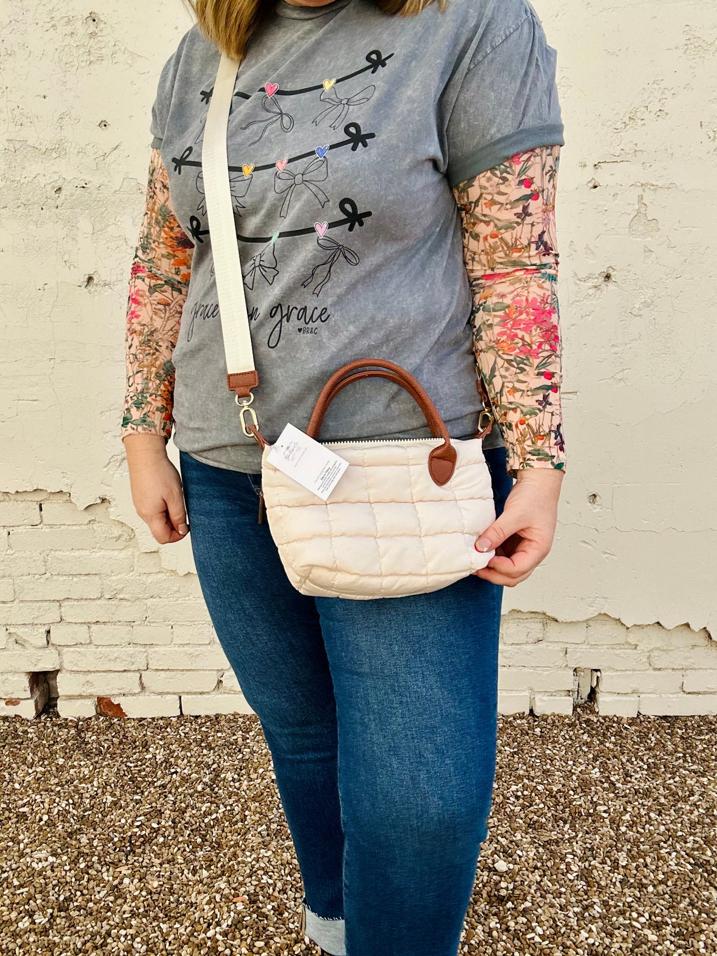 Quilted Puffer Mini Crossbody Bag