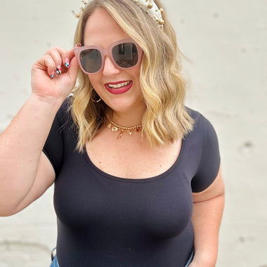 Candice Scoop Neck Short Sleeve Top (Multiple Colors)
