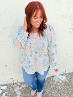 Sophia Floral Button Down Top