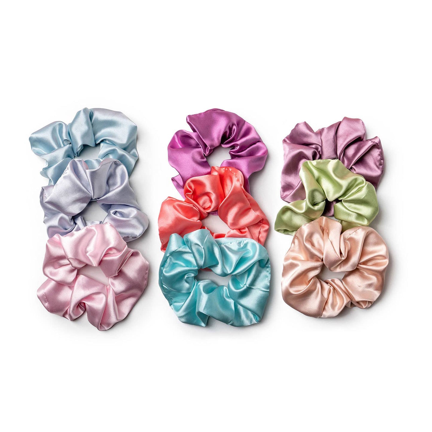 Mane Squeeze Oversized Satin Scrunchie Set (Multiple Colors)