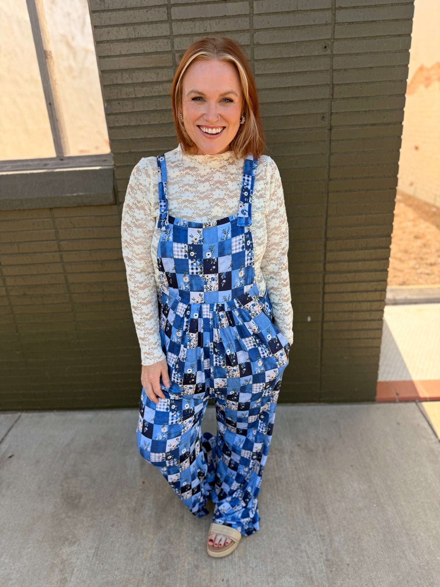 Floral Patchwork Overalls